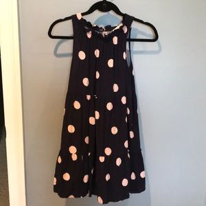 Loft Petite Polka Dot Short Dress